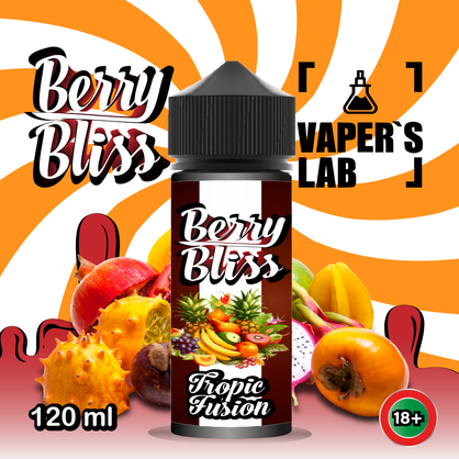Фото рідини для вейпа berry bliss tropic fusion 120 мл (тропічні фрукти)