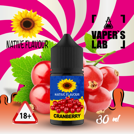 Отзывы  жидкость для пода native flavour cranberry 30 ml