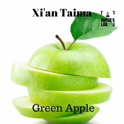 Фото, Аромка для вейпа Xi'an Taima Green Apple Зеленое яблоко