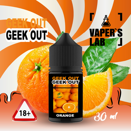 Фото для жидкости для pod систем Geek Out Salt - Апельсиновый джус