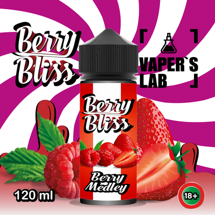 Фото рідина berry bliss berry medley (полуниця, малина, вишня, чорниця)