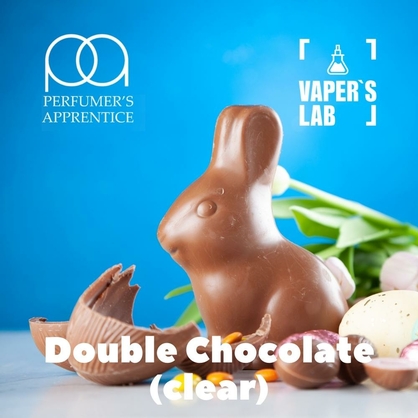 Фото, Арома для вейпа TPA Double Chocolate Clear Двойной шоколад