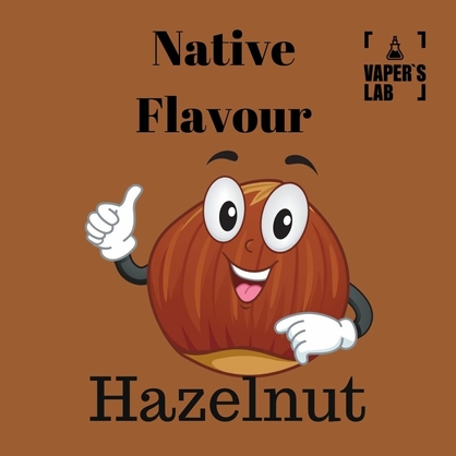 Фото заправки до вейпа native flavour hazelnut 15 ml