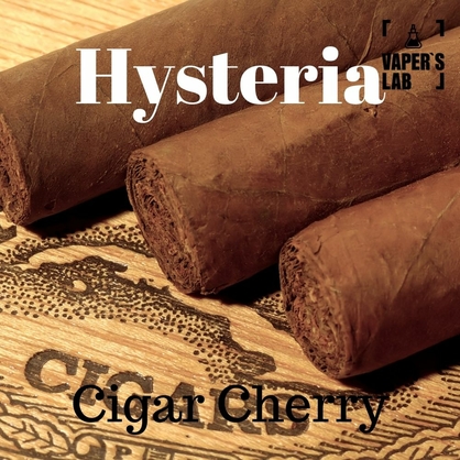 Фото рідина для електронних сигарет без нікотину hysteria cigar cherry