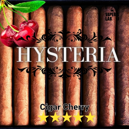 Фото жижа для вейпа до 100 грн hysteria cigar cherry 60 ml