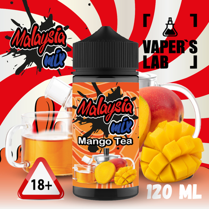 Фото купить заправку malasian mix mango tea 120ml 120 мл