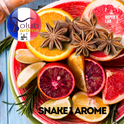 Фото, Аромка Solub Arome SNAKE 1 AROME Клубника лимон грейпфрут и анис