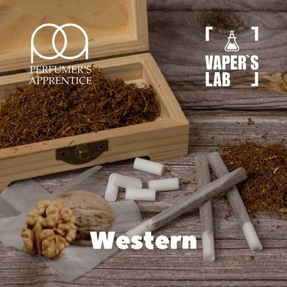 Фото, Ароматизатор для вейпа TPA Western Табак с ноткой ореха