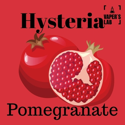 Фото жижа без нікотину hysteria pomegranate 100 ml