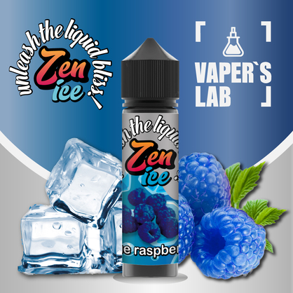 Фото рідини для електронних сигарет zen ice blue raspberry
