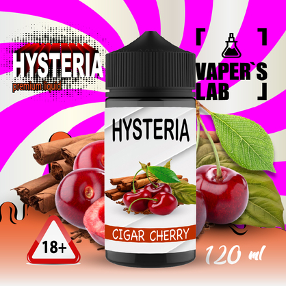 Фото заправка для вейпа дешево hysteria cigar cherry 100 ml