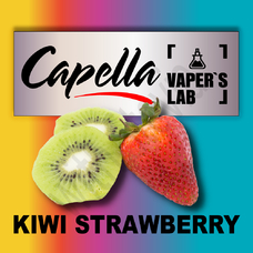 Ароматизатори для вейпа Capella Kiwi Strawberry with Stevia Ківі + Полуниця