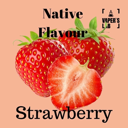 Фото Заправка для вейпа без никотина Native Flavour Strawberry 100 ml
