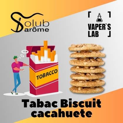 Фото Solub Arome Tabac Biscuit cacahuete Тютюн та арахісове печиво