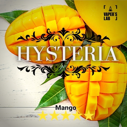 Фото жижа для вейпа до 100 грн hysteria mango 30 ml