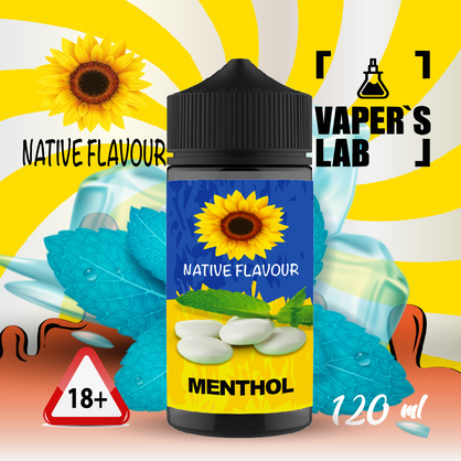 Фото жижа для вейпа 30 грн native flavour menthol 120 ml