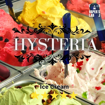 Фото, Жижа для вейпа без нікотину дешево Hysteria Ice Cream 30 ml