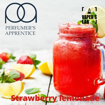 Фото, Аромка для вейпа TPA Strawberry lemonade Клубничный лимонад