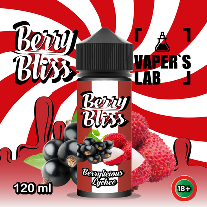 Фото жижи для вейпа berry bliss berrylicious lychee (микс ягод с личи)