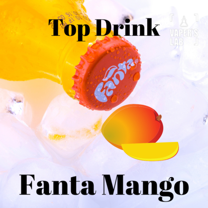 Фото на солевую жидкость 0 никотина Top Drink SALT Fanta Mango 15 ml