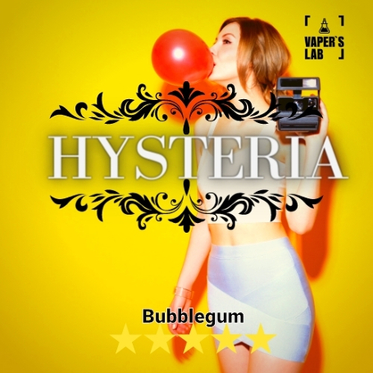 Фото, Видео Жидкость для электронных сигарет Hysteria Bubblegum 30 ml