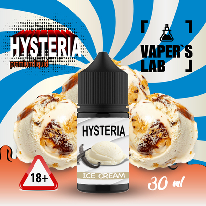 Фото жидкость для пода с никотином hysteria ice cream 30 ml