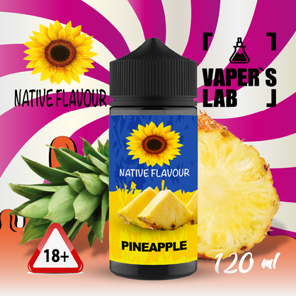 Фото жижа для вейпа 30 грн native flavour pineapple 120 ml