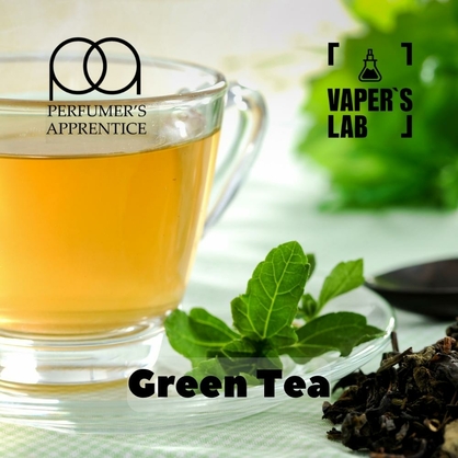 Фото, Ароматизатор для вейпа TPA Green tea Зеленый чай