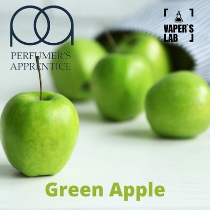 Фото, Ароматизатор для вейпа TPA Green Apple Зеленое яблоко