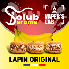 Ароматизатори для вейпа Solub Arome Lapin original Печиво вершки банан