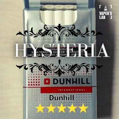 Фото жидкость для электронных сигарет с никотином hysteria dunhill 60 ml