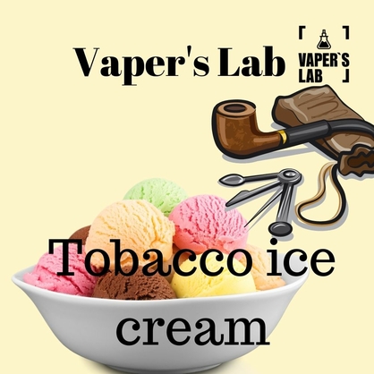 Фото Жижи для подів з нікотином Vaper's LAB Salt Tobacco ice cream