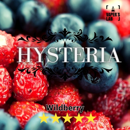 Фото, Заправка для вейпа без нікотину Hysteria Wild berry 30 ml