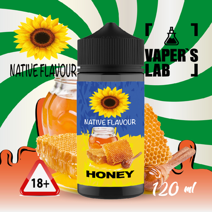 Фото рідина для електронних цигарок купити native flavour honey 120 ml