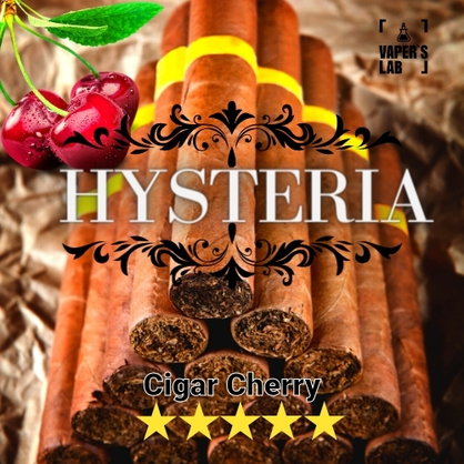 Фото,  Заправка для электронной сигареты Hysteria Cigar Cherry 30 ml
