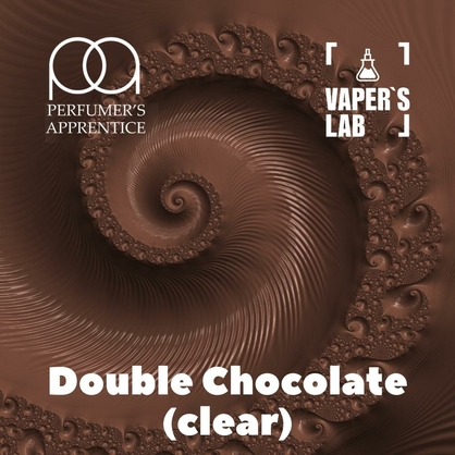 Фото, Арома для вейпа TPA Double Chocolate Clear Двойной шоколад