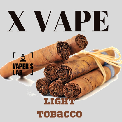 Фото заправка для вейпа без нікотину xvape light tobacco 120 мл