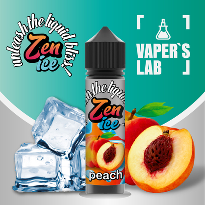 Фото рідини для електронних сигарет zen ice peach