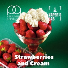 Ароматизаторы для вейпа TPA "Strawberries and Cream" (Клубника с кремом)