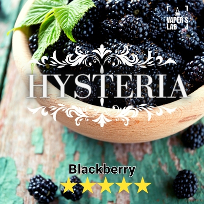 Фото, Видео на жижи для вейпа Hysteria Blackberry 30 ml