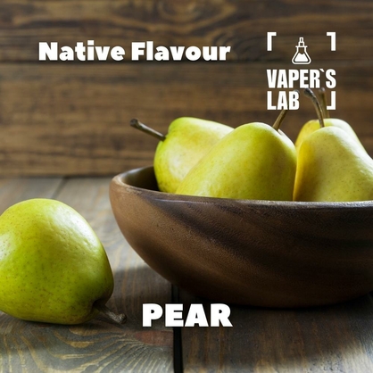 Фото, Відео на аромку електронних сигарет Native Flavour Pear 30мл
