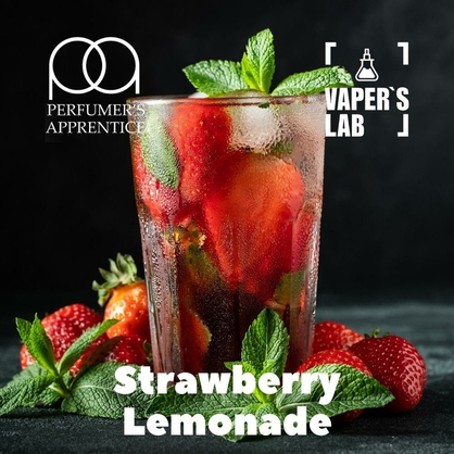 Фото, Аромка для вейпа TPA Strawberry lemonade Клубничный лимонад
