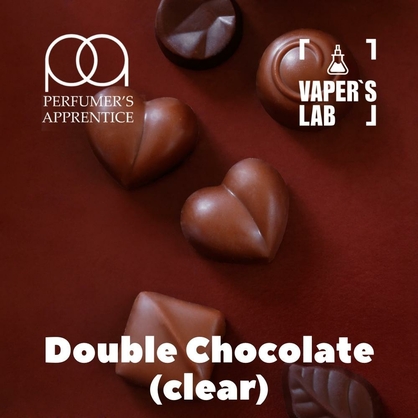 Фото, Арома для вейпа TPA Double Chocolate Clear Двойной шоколад