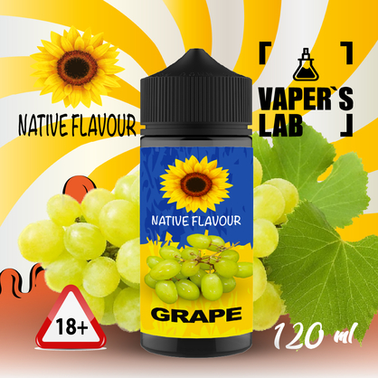 Фото купит жижу для вейпа native flavour grape 120 ml