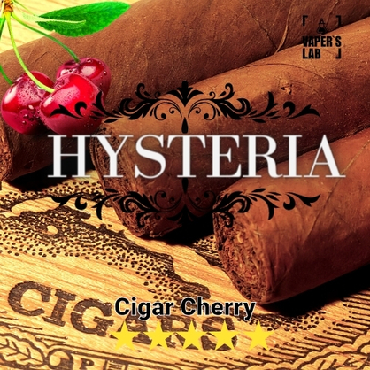 Фото,  Заправка для электронной сигареты Hysteria Cigar Cherry 30 ml